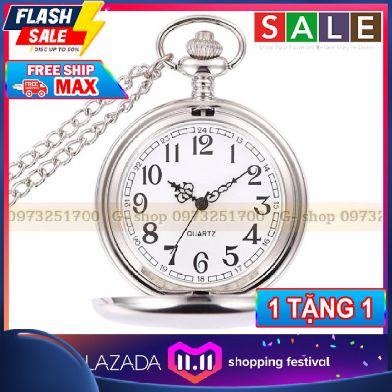 ( 1 TẶNG 1 - FREE SHIP - HOÀN TIỀN MAX) Đồng hồ quả quýt vỏ trơn : Phong cách hoài cổ - Lịch Sự - Quý Phái. Đồng hồ đeo áo - Đồng hồ quả quýt - Đồng hồ cài áo - Đồng hồ cổ điển - Đồng hồ đeo áo vest bán chạy