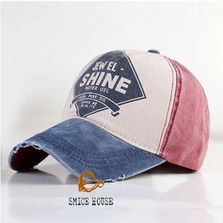 [FREESHIP- ĐÓNG HỘP] NÓN KẾT SHINE JEANS RÁCH MŨ LƯỠI TRAI DENIM NAM NỮ- SMICE HOUSE- CÓ THỂ ĐIỀU CHỈNH SIZE
