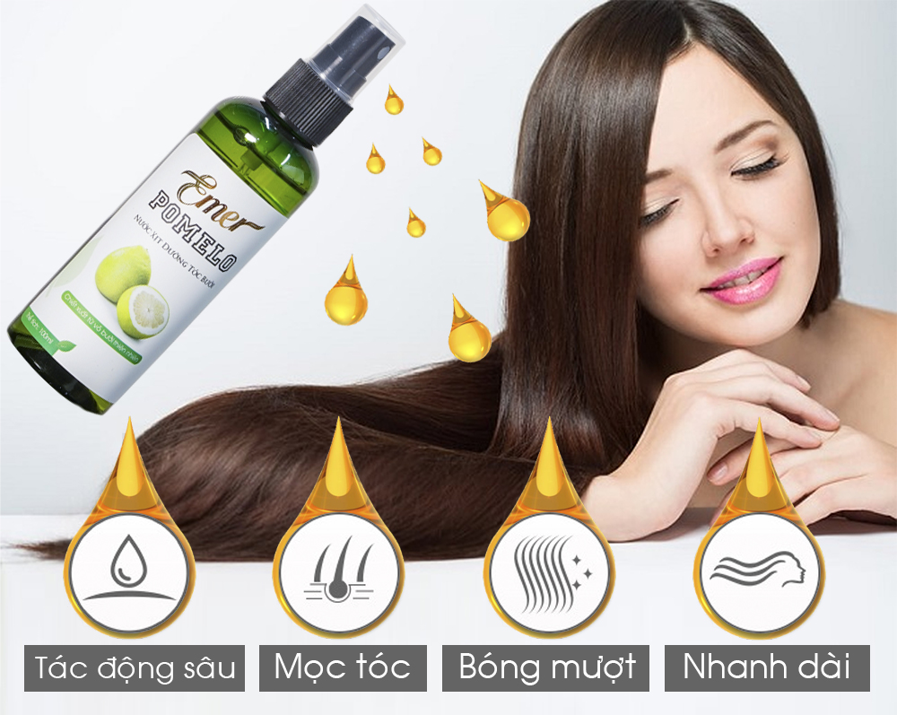Tinh Dầu Bưởi Dưỡng Tóc Pomelo Emer kích thích mọc tóc 100ml