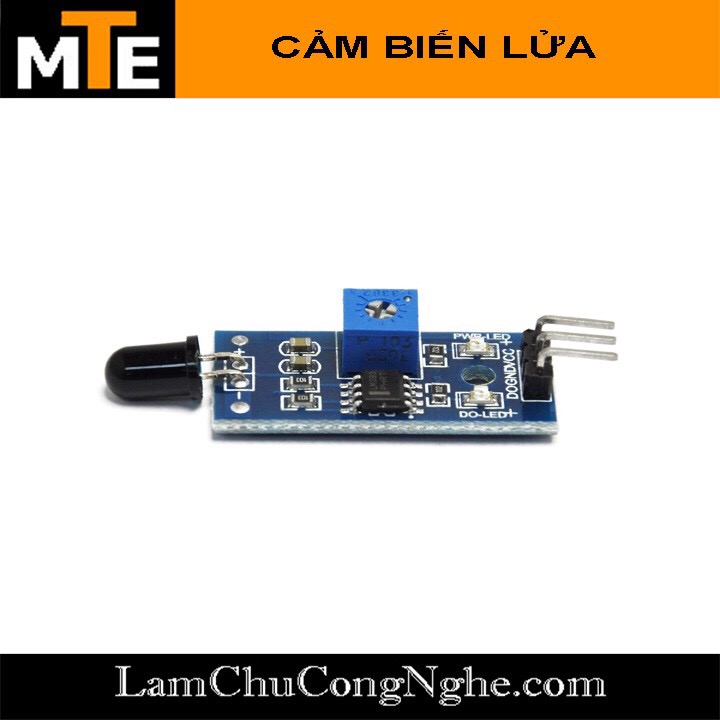 Mạch cảm biến phát hiện ngọn lửa Flame sensor - Module arduino