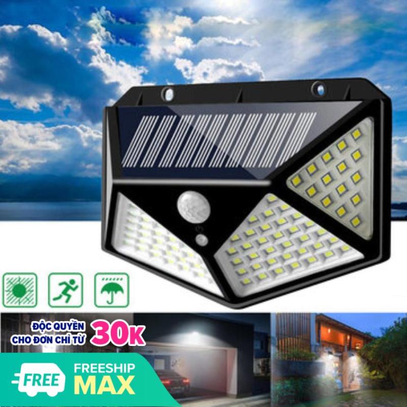Đèn Năng Lượng Mặt Trời 100 LED, Đèn Tường Cảm Biến Hồng Ngoại Chuyển Động 3 Chế Độ Bật Tắt Tự Độ - Chống Nước Chuẩn IP65, Đèn Trang Trí Sân Vườn Không Dùng Điện