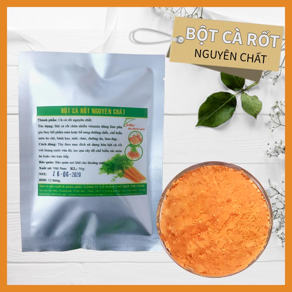 Bột Cà Rốt Gói 150g