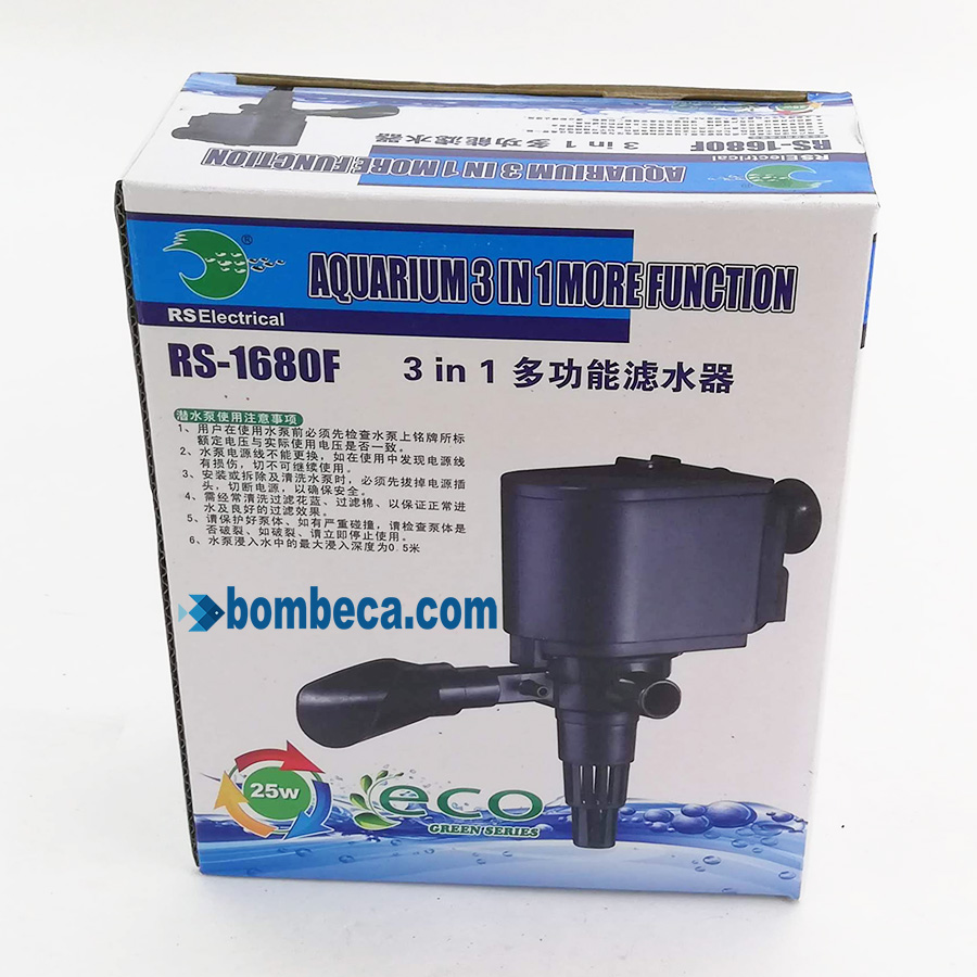 Máy Bơm Nước 3 Trong 1 RS 1680F Bể Cá, Hồ Cá