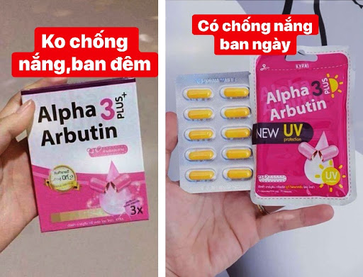 [HCM]Viên Bột Kích Trắng & Chống Nắng ALPHA ARBUTIN 3 Plus NEW UV