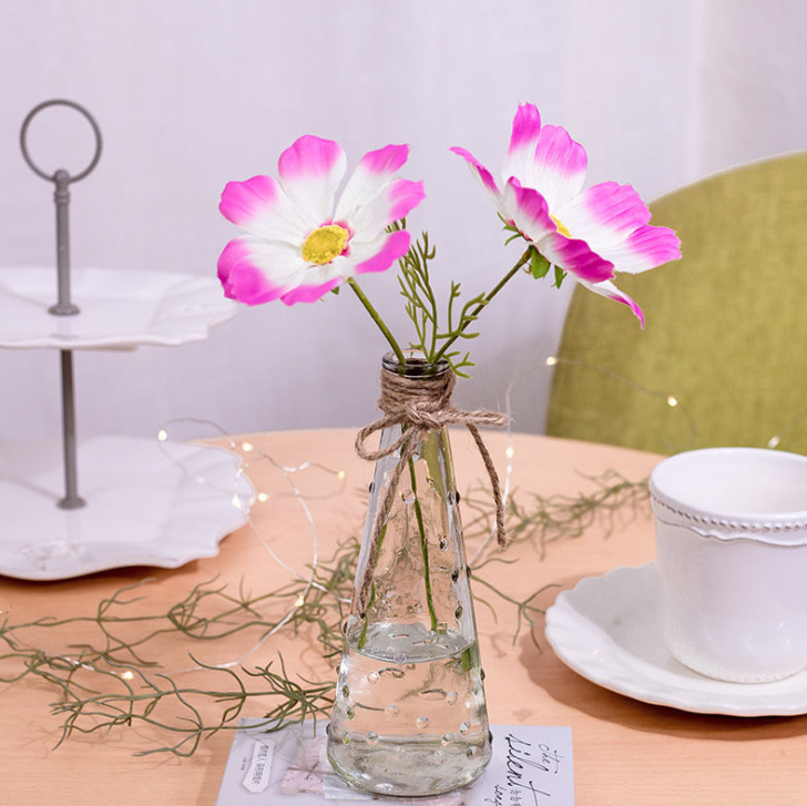 Bình Bông Lọ Hoa Thủy Tinh Giọt Nước Cắm 1 Cành DC1048 + TẶNG KÈM DÂY CÓI TRANG TRÍ - Thích hợp cắm hoa, trồng cây thủy canh, trang trí nội thất