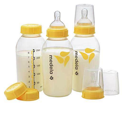 Bộ 3 bình sữa Medela 250ml kèm 3 núm ti size M(4-12m)