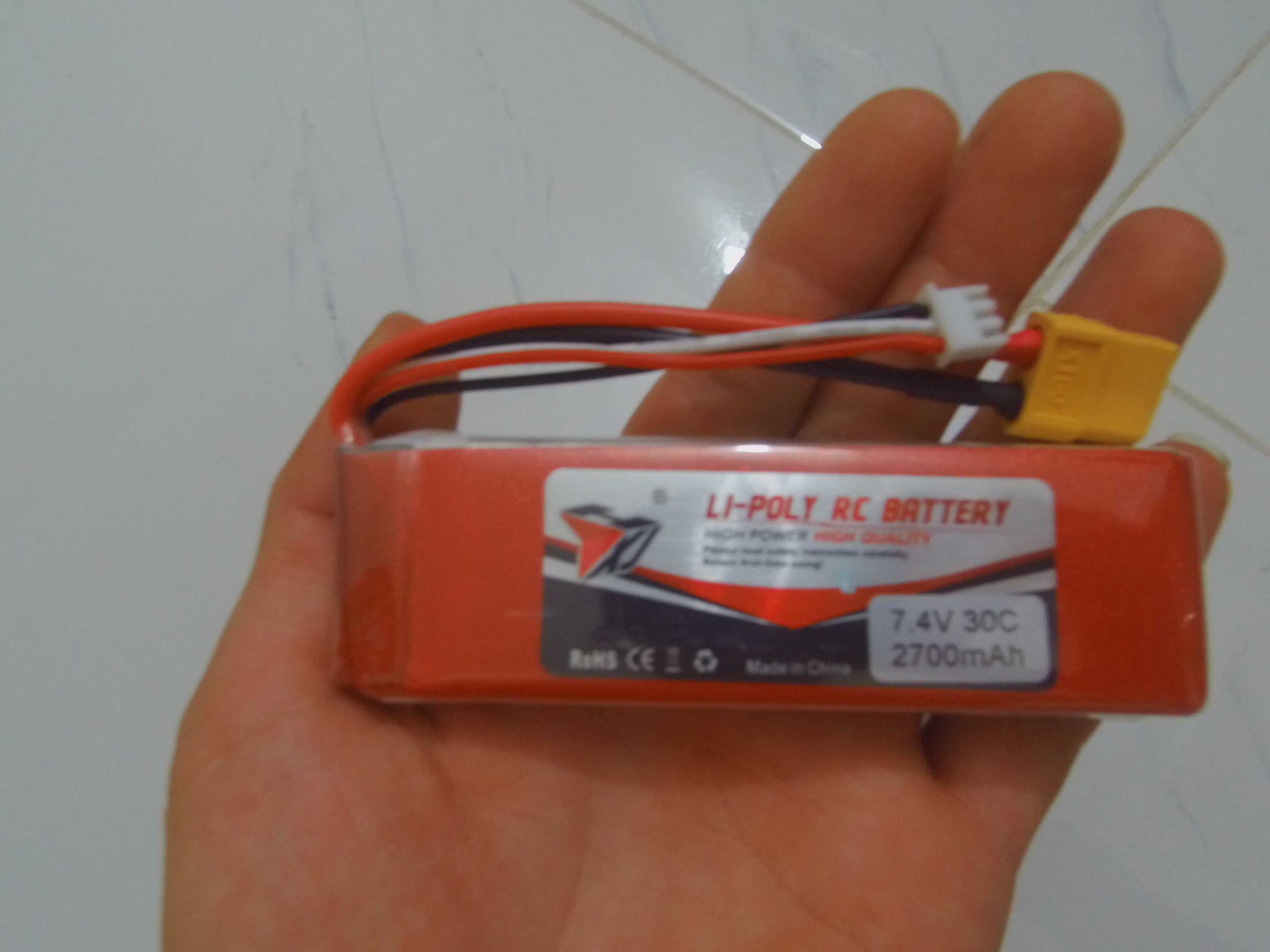 Pin HJ LiPo 2s 2700mah 30C