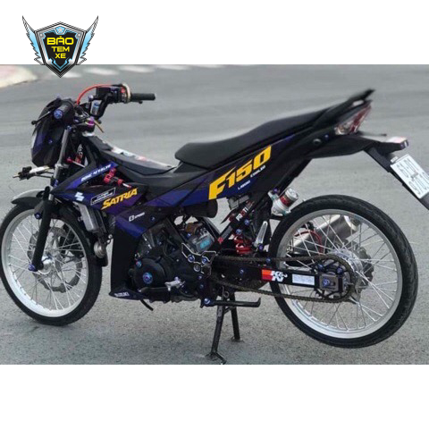 [ FREE SHIP ] Tem rời xe satria fi xanh đen
