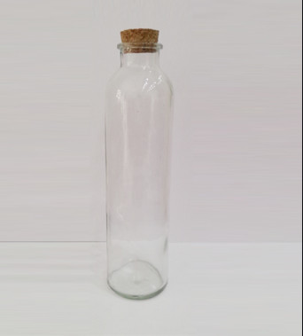 Chai thủy tinh, bình  thủy tinh nút gỗ 500ml