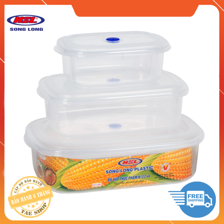 Bộ 3 hộp thực phẩm song long 2246