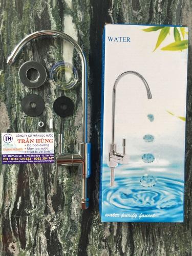 Vòi lọc nước inox si bóng lắp cho máy lọc nước ro / nano