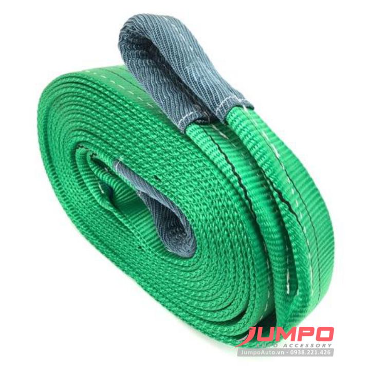 Dây cáp vải cẩu hàng dẹp 2 đầu mắt 2 tấn  6:1