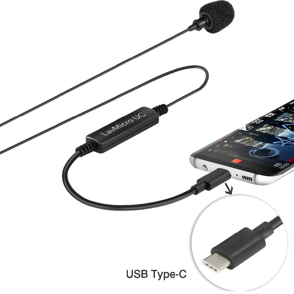 Micro thu âm cài áo không dây cổng USB-C Saramonic LavMicro UC
