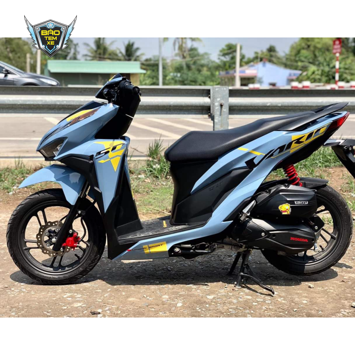 Tem rời xe vario 150 indo dán xe xanh