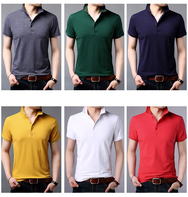 [HCM]Áo Thun Cổ Trụ Nam Thời Trang