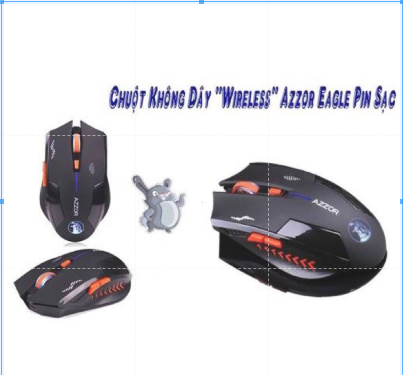 [HCM]Chuột không dây AZZOR  có sạc đi kèm