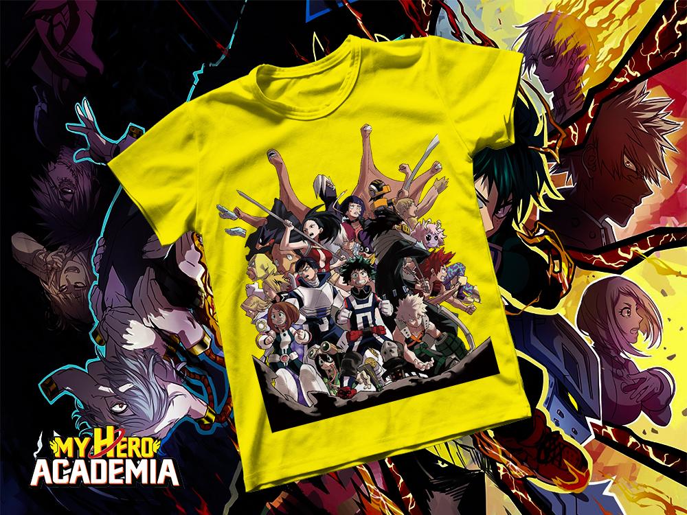 Áo thun Cotton Unisex - Anime - My Hero Academia - My Hero Academia