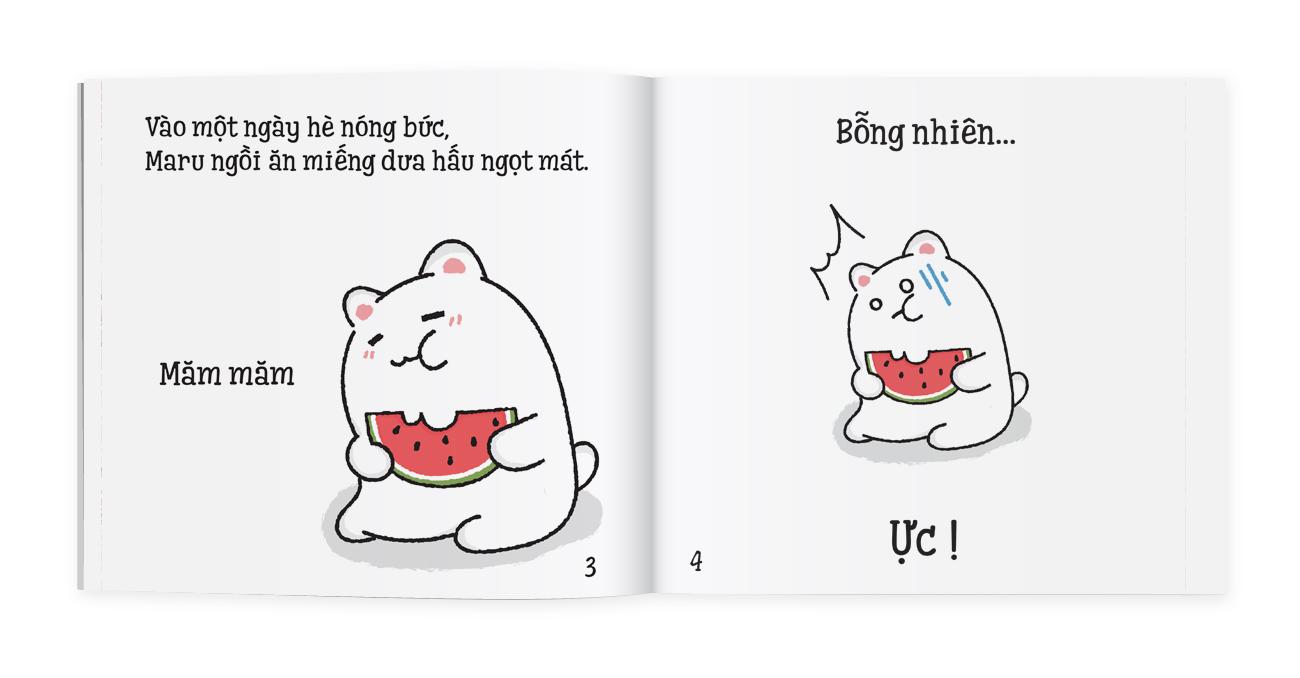 Sách Ehon - Maru và hạt dưa - Ehon dành cho bé từ 2 - 8 tuổi