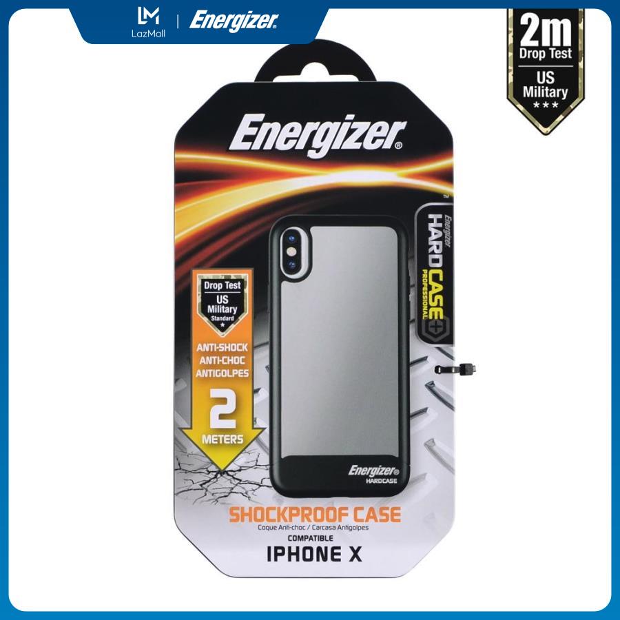 ỐP LƯNG ENERGIZER CHỐNG SỐC 2M CHO IPHONE X - ENCOSPIP8BK