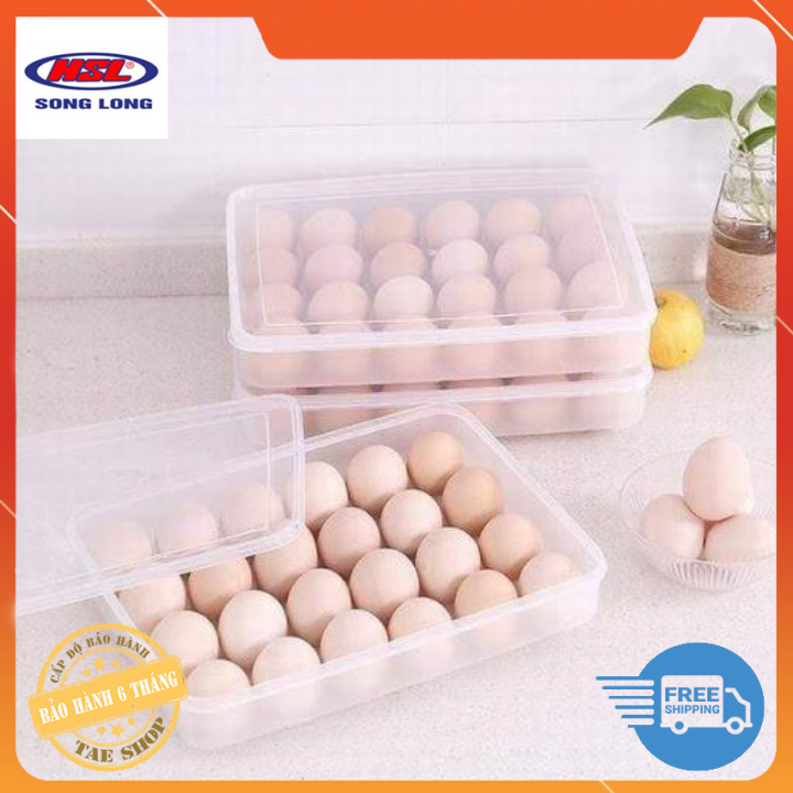 Combo 3 hộp nhựa đựng trứng 24 quả song long