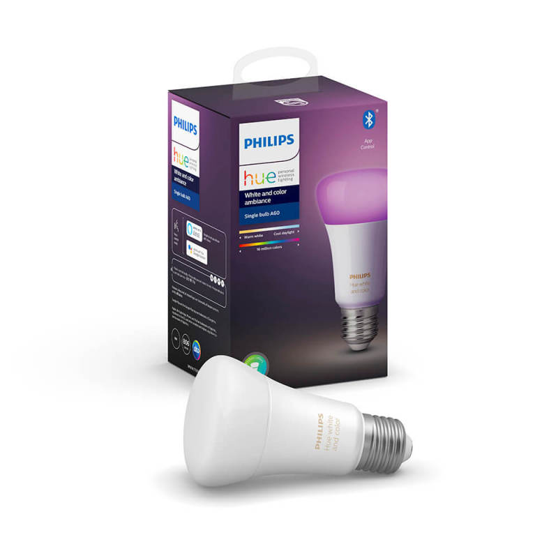 Bóng đèn thông minh Philips Hue White and Color Ambiance E27 9W ,có Bluetooth 16 triệu màu
