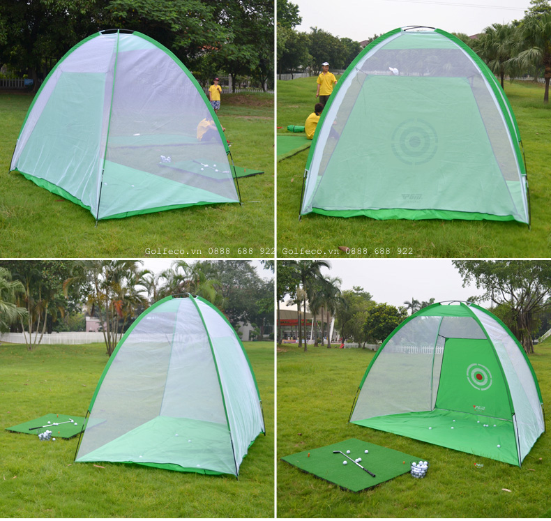 Lưới lều tập golf màu ngang 2m cao 1.4m