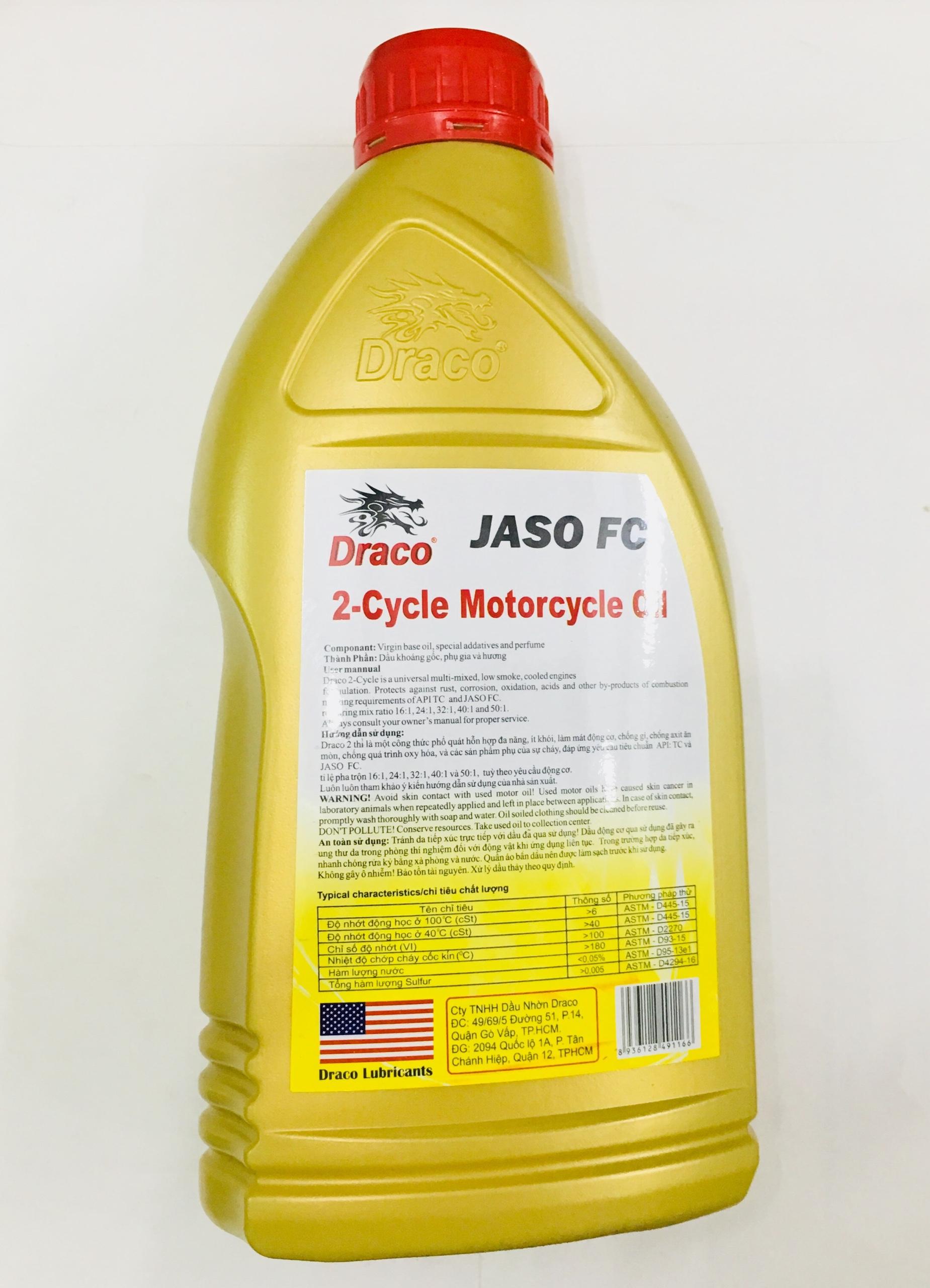 Nhớt 2 thì cao cấp Draco Racing 2T