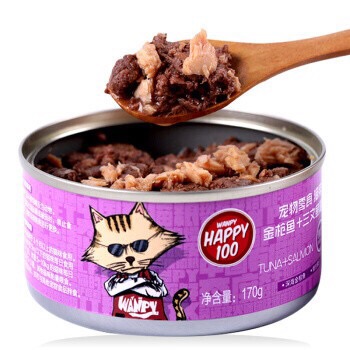 Pate Wanpy Happy 100 dạng lon cho mèo 170g