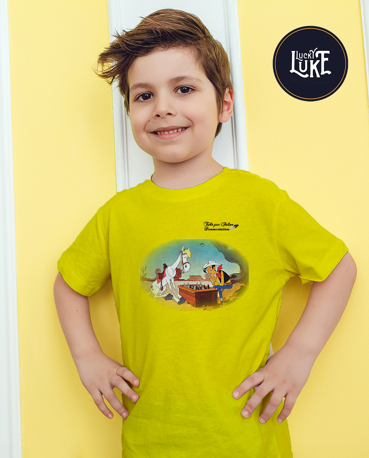 Áo thun Cotton Unisex - Movie - Lucky Luke - Lucky luke