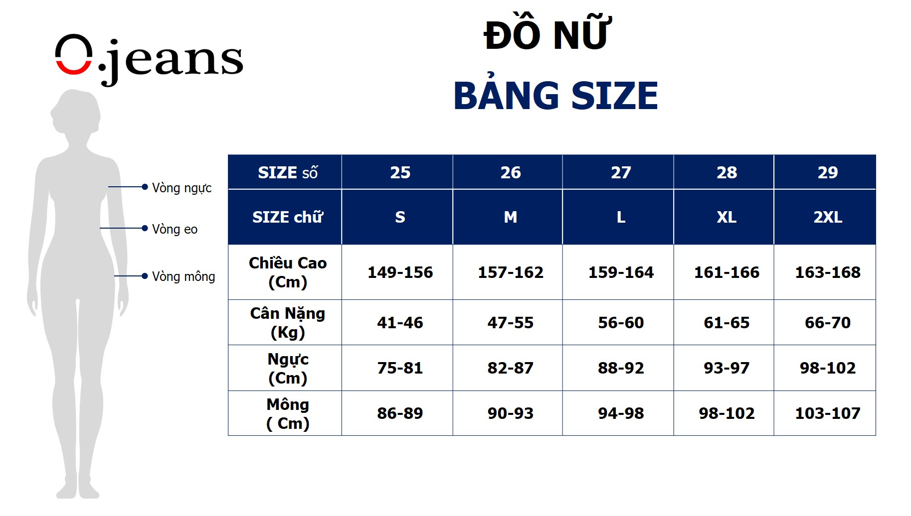 Quần Jean Nữ O.jeans - 5QJD30246SW