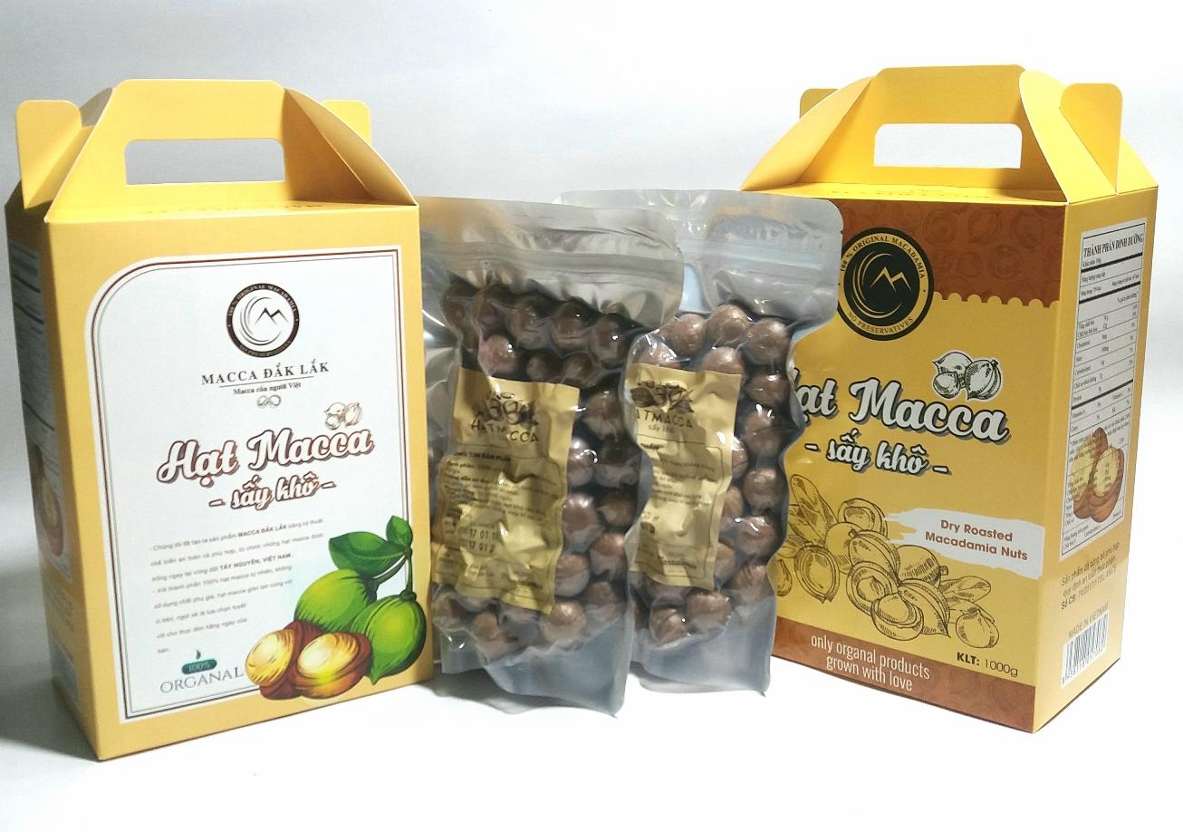 Hạt macca nứt vỏ túi 500gr