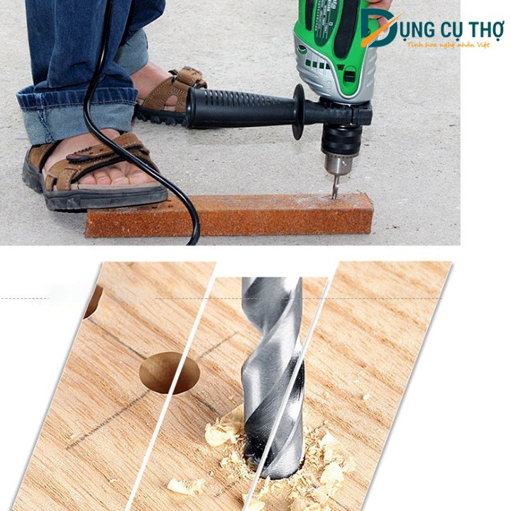 Bộ 13 mũi khoan thép HSS mạ titan