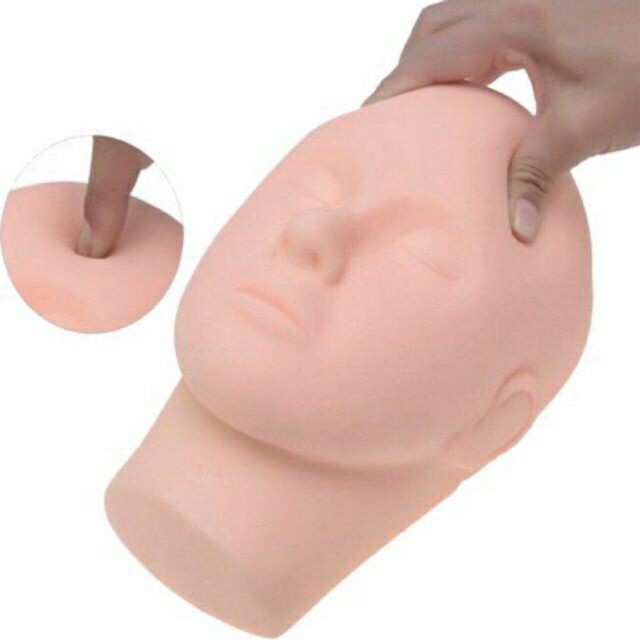 Đầu manocanh học nối mi massage