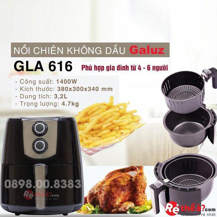 Nồi chiên không dầu Galuz GLA-301 cơ 3.2L