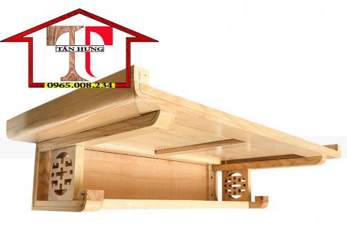 bàn thờ treo gỗ sồi kích thước 48x89 cm