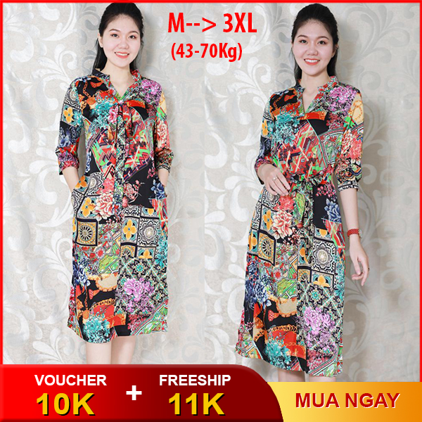 XUKA- SIÊU ĐẸP ĐẦM SUÔNG TRUNG NIÊN, KIỂU ĐẦM SUÔNG BIGSIZE TRUNG NIÊN, ĐẦM TUỔI TRUNG NIÊN U50, U60, ĐẦM SUÔNG RỘNG SILK LỤA CAO CẤP, ĐẦM SUÔNG TRUNG NIÊN DẠO PHỐ KIỂU ĐẦM SUÔNG IN HOA NHIỀU MÀU SẮC 3180 3277 3328 3326 3319