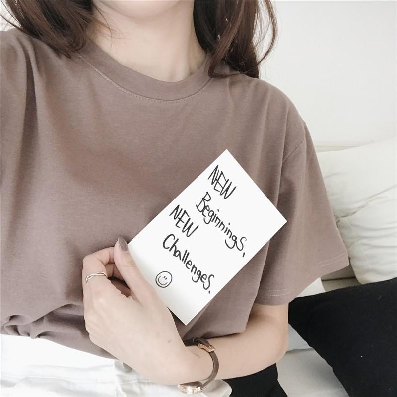 [HCM]ÁO THUN NỮ CỔ TRÒN