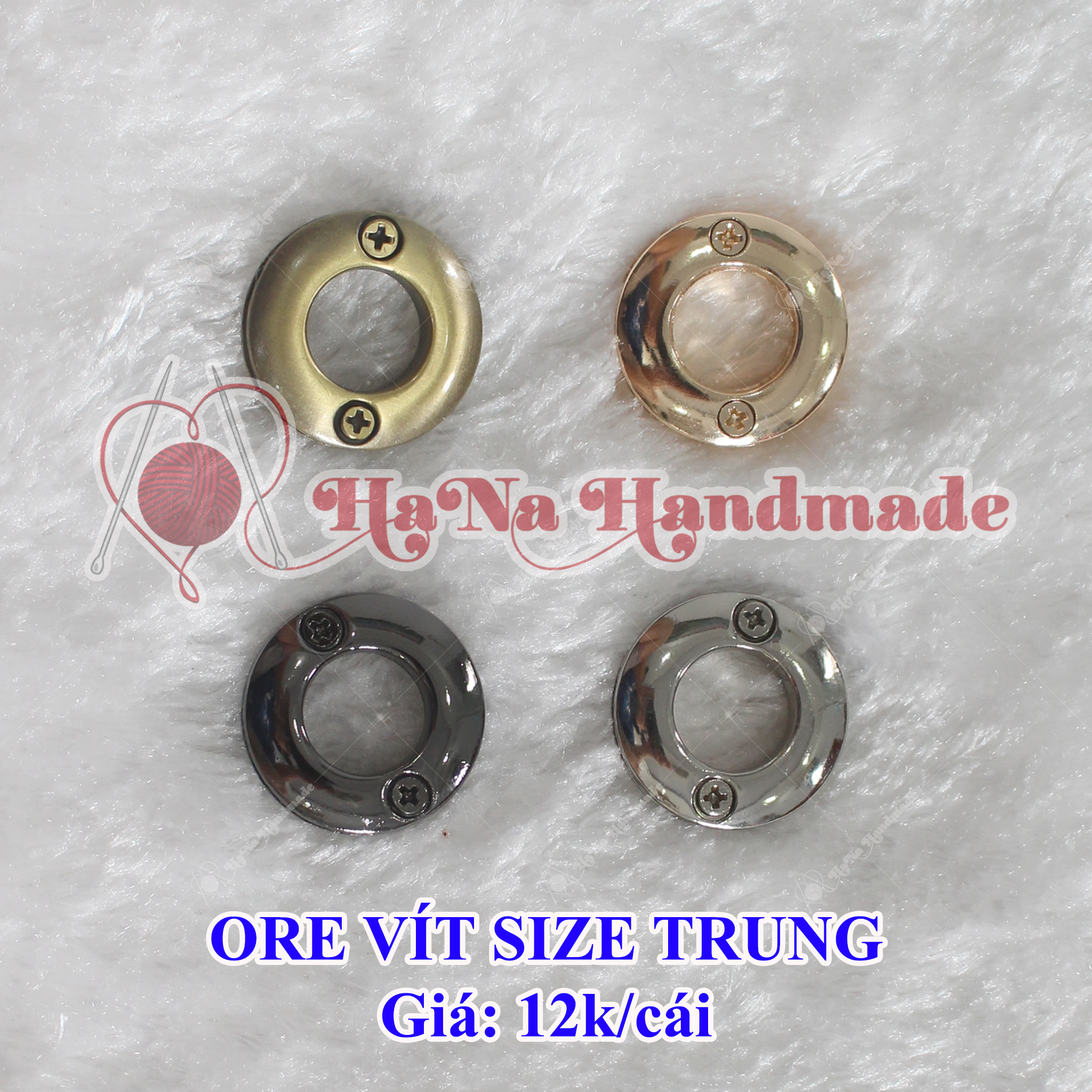 khoen tròn ore vít gắn túi xách size trung (12k/cái)