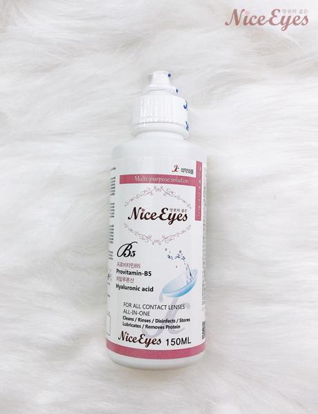 Nước ngâm cho kính áp tròng Fresh eyes - Nice eyes - Aqua 150ml