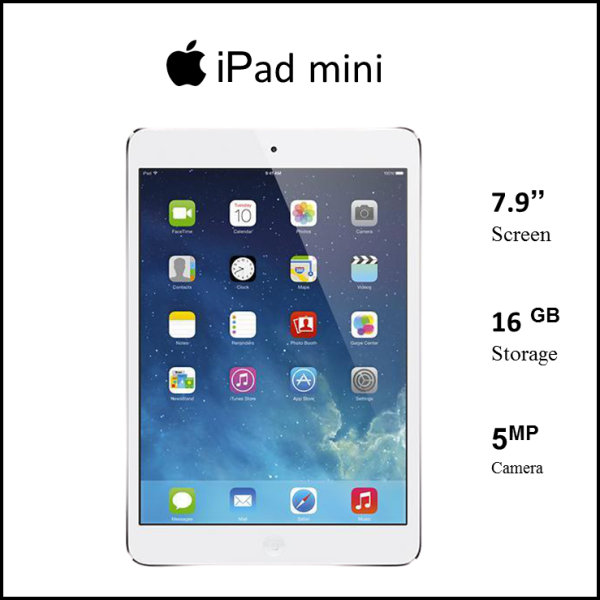 Máy Tính Bảng iPad Mini- 16GB, Phiên Bản Wifi. Full Chức Năng, Bảo Hành 6 Tháng