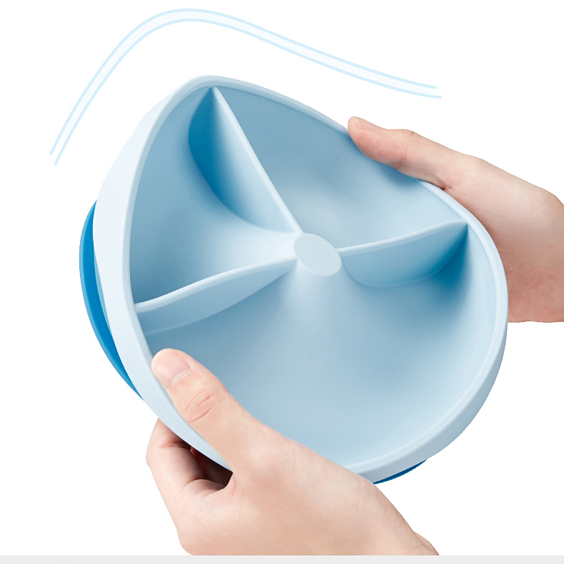 Khay ăn dặm cho bé platinum silicone KUB