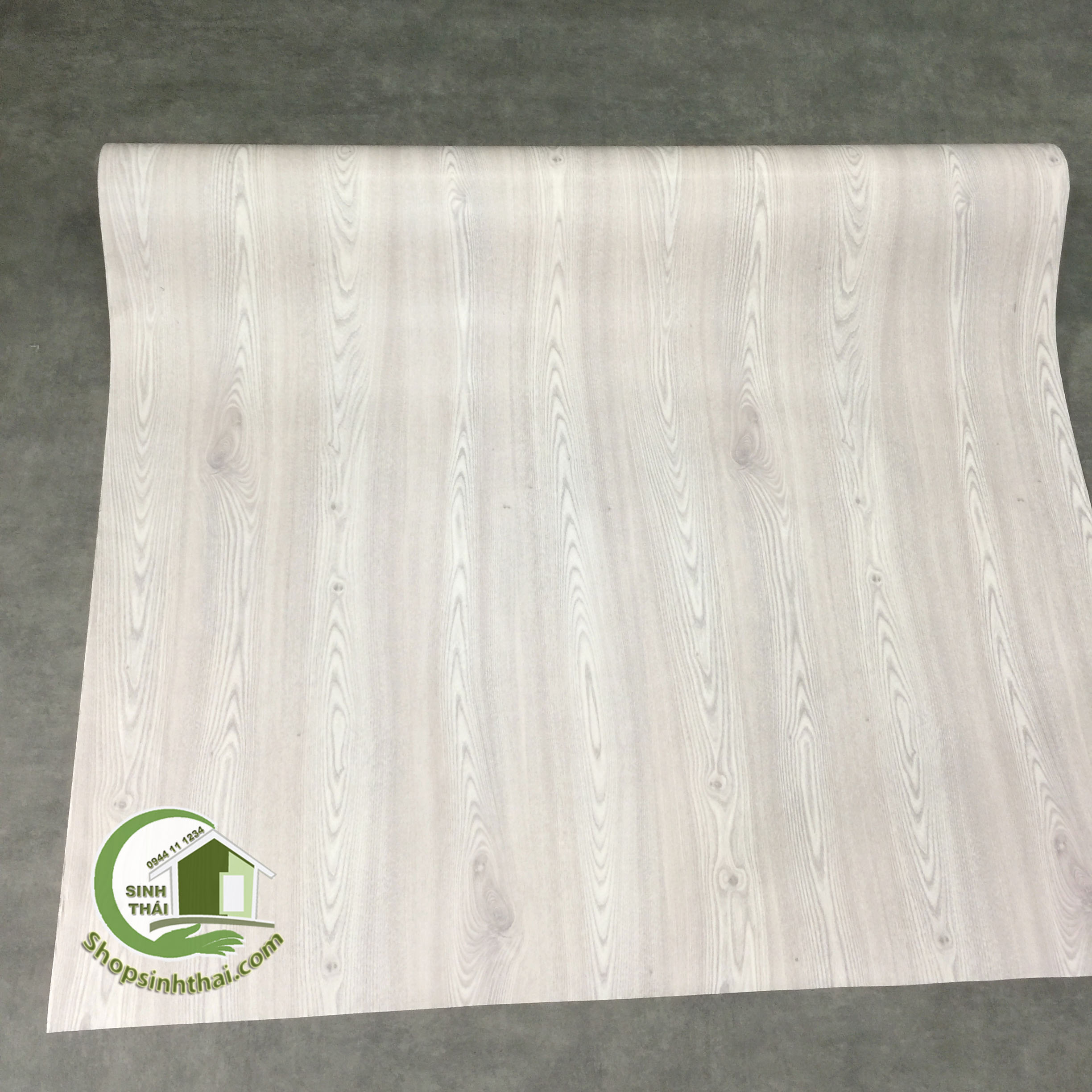 [HCM]Giấy Dán Tường Vân Gỗ Màu Trắng - [ 50cm x Khổ 120cm ] Có Sẵn Keo