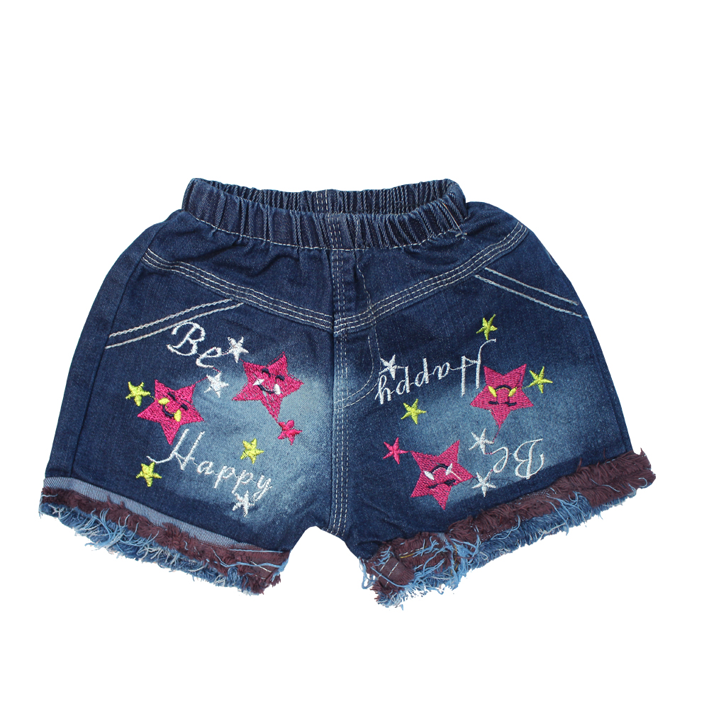 Quần Short jean bé gái kiểu thêu hoạt hình size từ 7-30kg mềm mại dễ thương mẫu ngẫu nhiên