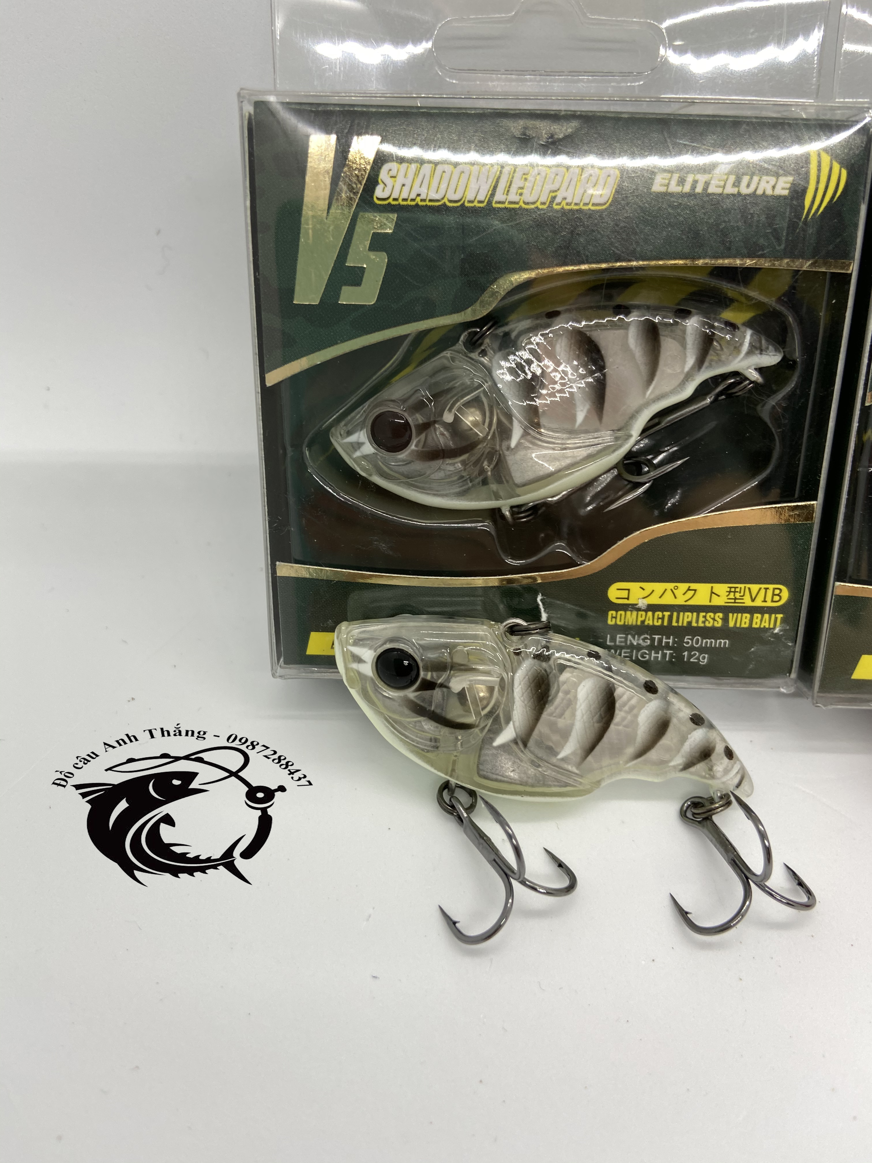 Mồi câu cá lóc, cá quả Elitelure VIB v5 siêu nhạy