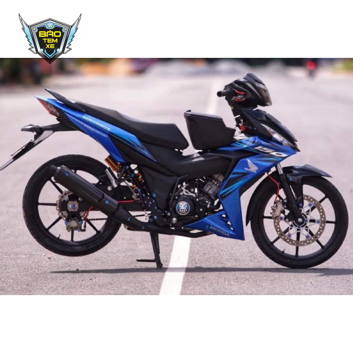 Tem rời xe winner mẫu zin dán xe xanh