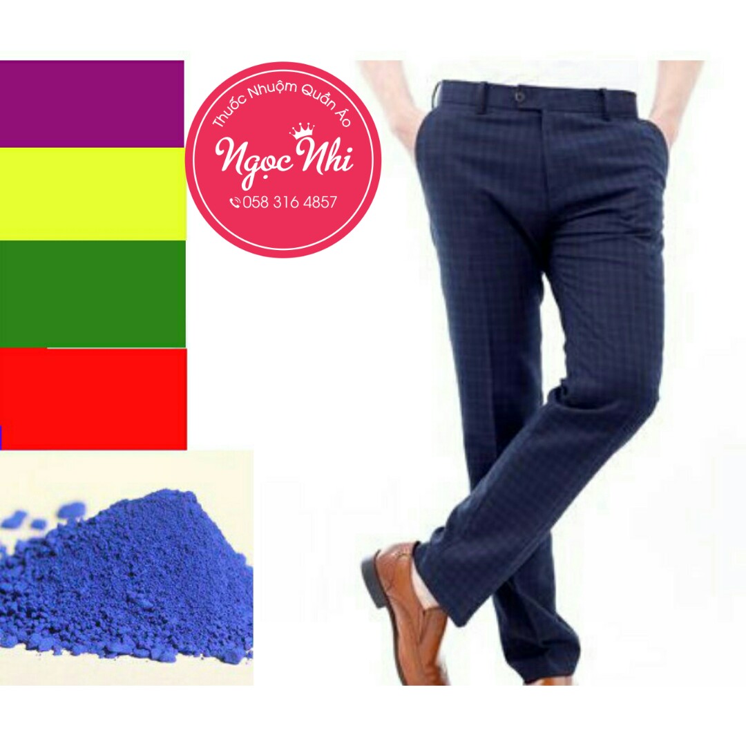 Thuốc nhuộm Quần Áo Màu Xanh Tím Than