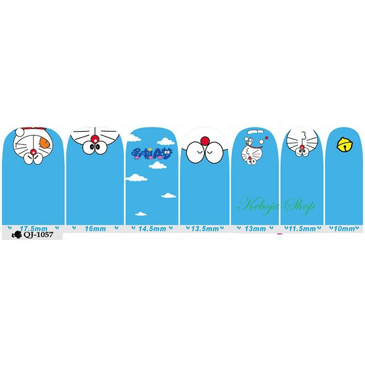 [HCM]Dán móng tay họa tiết hoạt hình dễ thương Doremon Doraemon
