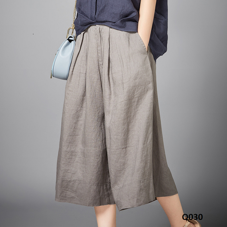 [HCM]Q030-Quần Linen Ống Rộng
