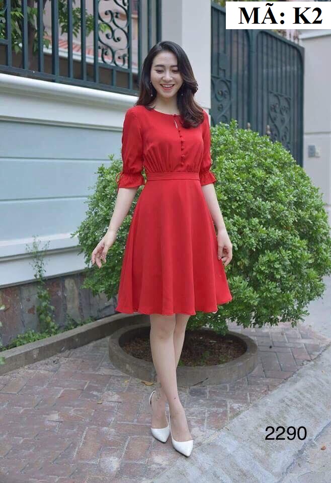[HCM]ĐẦM XÒE PHỐI NÚT BỌC K2 ĐỦ SIZE 30 ĐẾN 72KG