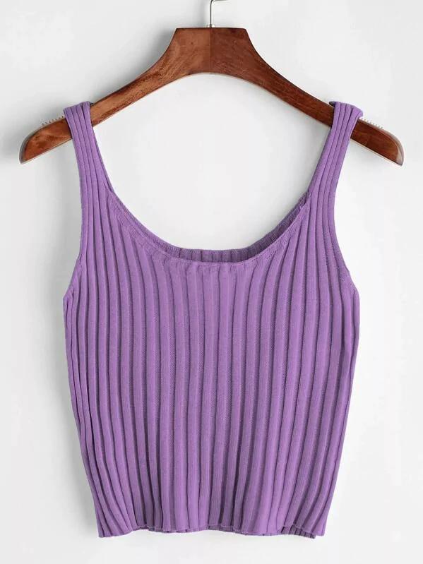 Áo thun ba lỗ body gân croptop